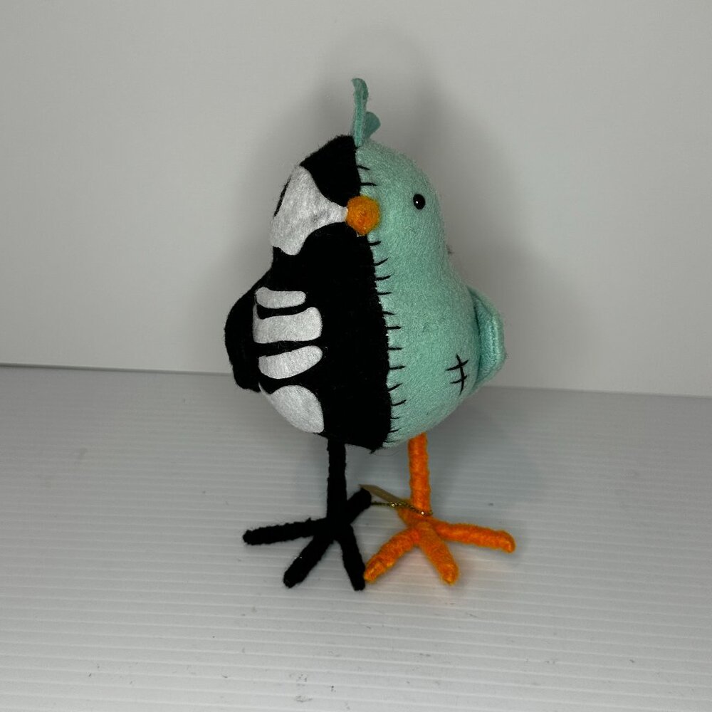 Target Featherly Friends Skelly Hyde & Eek Black Skeleton Bird 6" ORIGINAL 2017